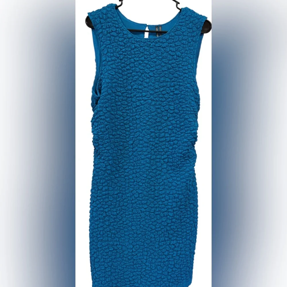 New! Anthropologie Textured Mini Shift Dress - Picture 3 of 7